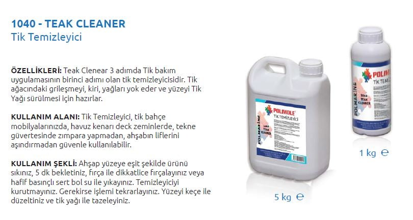 1040 – TEAK CLEANER