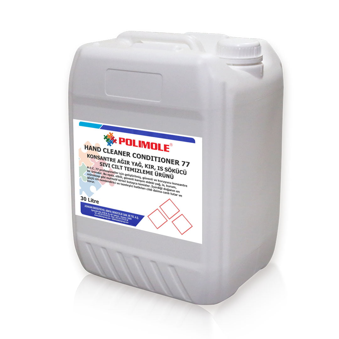 HAND CLEANER CONDITIONER 77-Konsantre ağır yağ, kir, is sökücü sıvı cilt temizleme ürünü